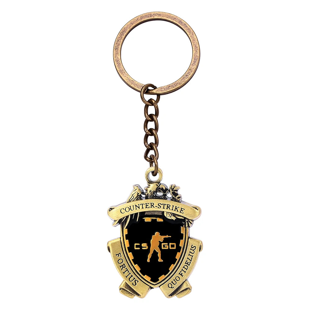 Game CS GO Medal Keychain Metal Pendant