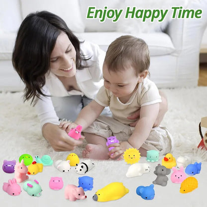 50-5PCS Kawaii Squishies Mochi Anima Squishy Toys For Kids Antistress Ball Squeeze Party Favors Stress Relief Toys For Birthday - Giftcare 