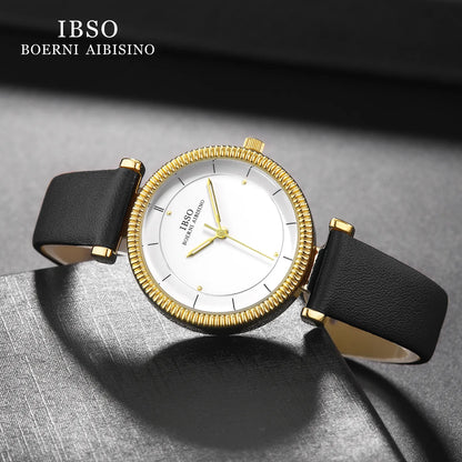 IBSO 8 MM Ultra-Thin Wrist Women Watches Luxury Female Clock Fashion Montre Femme 2022 Ladies Quartz Watch Relogio Feminino - Giftcare 