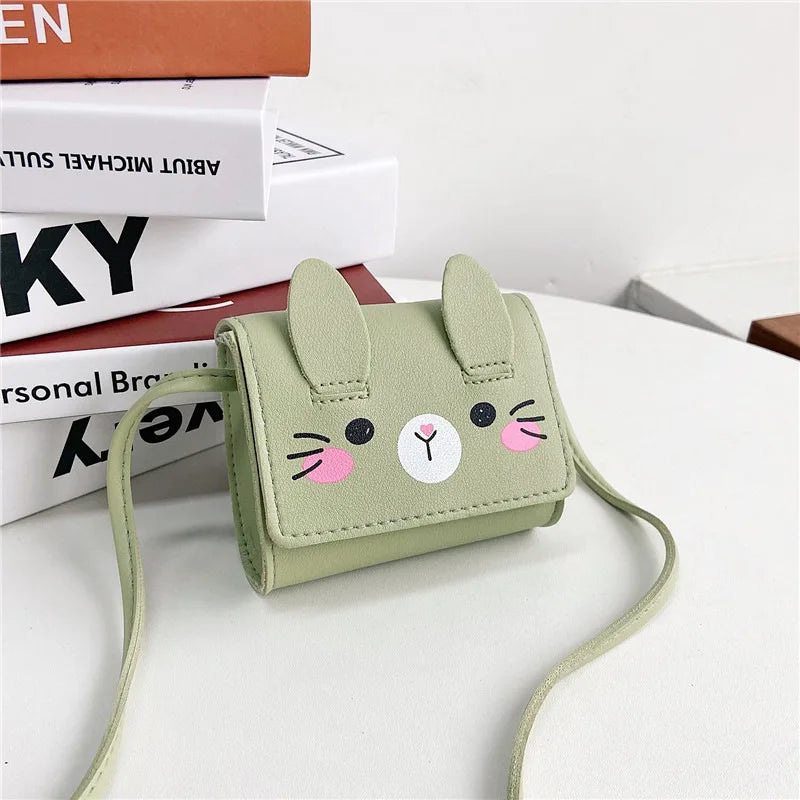 Children's Accessories Small Shoulder Bag Cute Rabbit BabyGirls Small Crossbody Bags Cartoon Kids Boys Mini Coin Purse Handbags