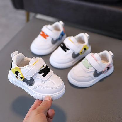White Casual Shoes For Baby Boy Girl Brand Children Sneaker Mickey Mouse White Kids Sports Shoes Toddler Walking Shoes 0-3 Year - Giftcare 