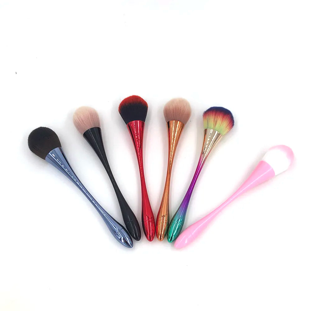 Rose Gold Powder Blush Brush Professional Make Up Brush Large Cosmetic Face Cont Cosmetic Face Cont brocha colorete Make Up Tool - Giftcare 