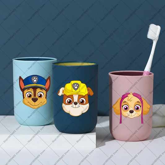 PAW Patrols Kids Cartoon Cute Toothbrush Cup Skye Chase Children Anime Mouthwash Cups Boy Girl Portable Plastic Rinse Mug Gifts
