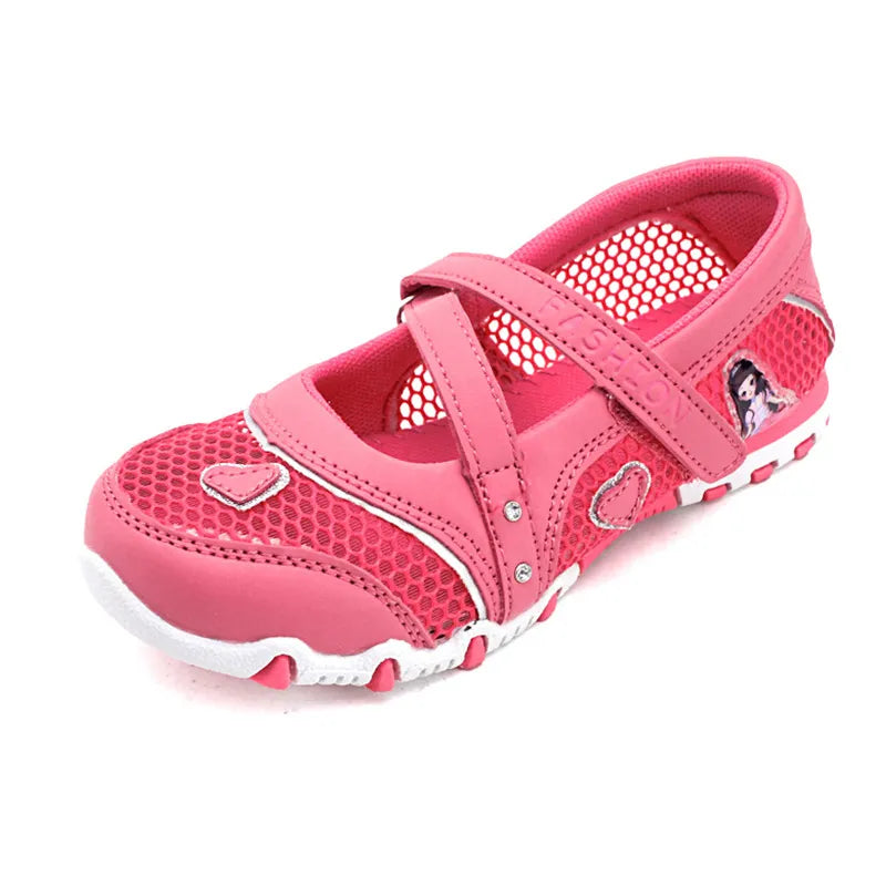 2023 New Summer High Quality Non-slip Children Shoes Girls Fashion Sandals Cartoon Princess Sandals Kids Flat - Giftcare 