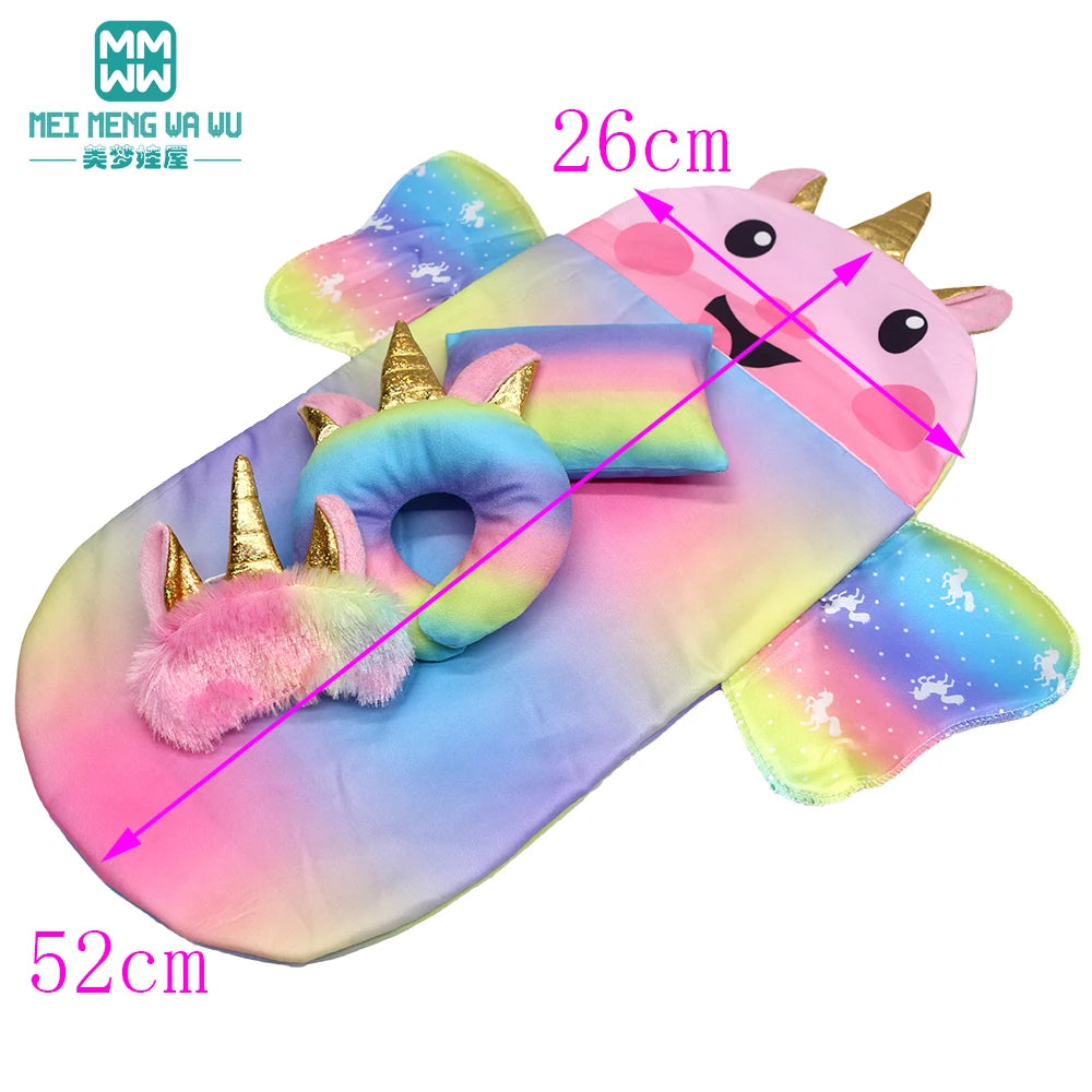 Doll accessories for 15-17inch new born doll backpack seat towel blanket Toy diaper Panties bag