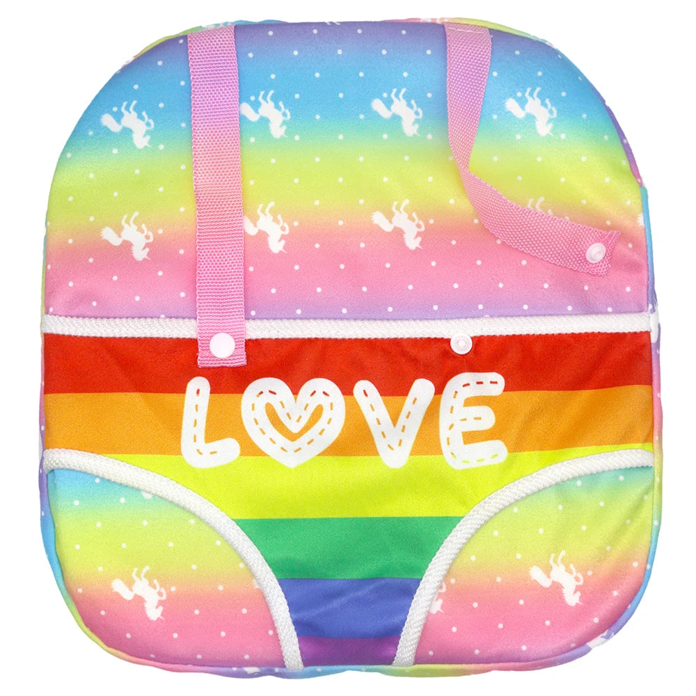 Baby Doll Plush Carrier Backpack Doll Accessories Front/Back Carrier With Straps 43cm Newborn Doll Accessories Outgoing Packets