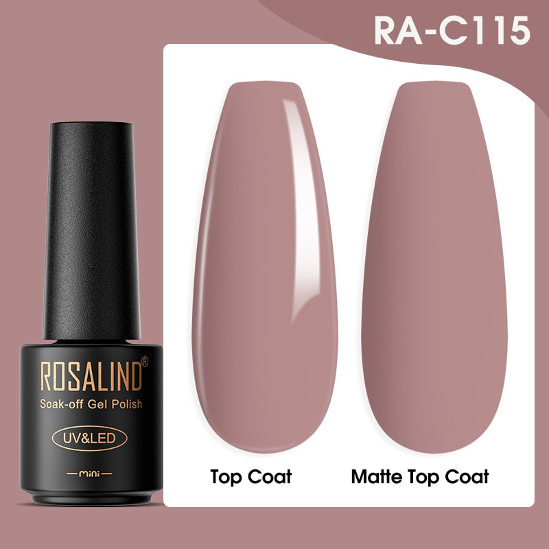 ROSALIND Gel Nail Polish Lamp All For Nails Art Manicure With Matt Base - Giftcare 