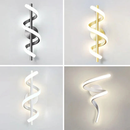 LED Wall Lamp Luxury Black White Gold Wall Decorative Lights