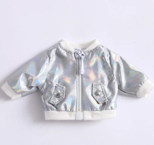 OB11 Baby Accessories Clothes for Baby Laser Bar Sets T-Shirts Jackets and Jeans Furniture for Dolls 1/12 Cool Anime Toys