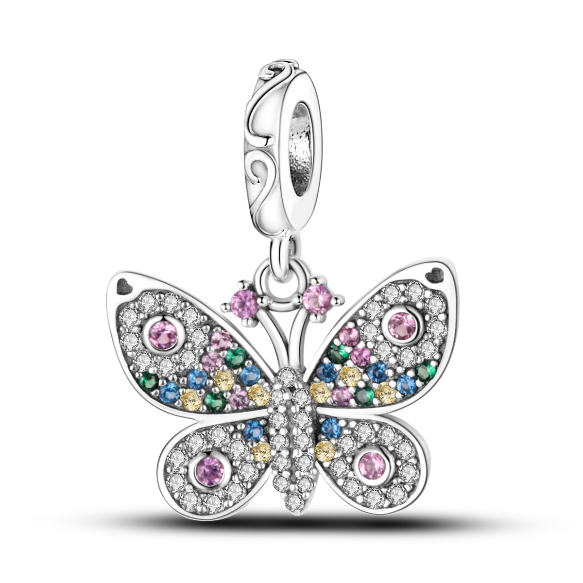 Silver Plated Charms For Woman Summer Green Cactus Avocado Beads Fit Original Bracelet Necklace DIY Dangle Charms