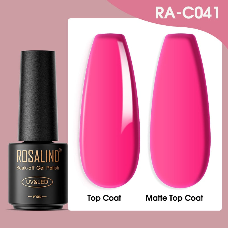 ROSALIND Gel Nail Polish Lamp All For Nails Art Manicure With Matt Base - Giftcare 