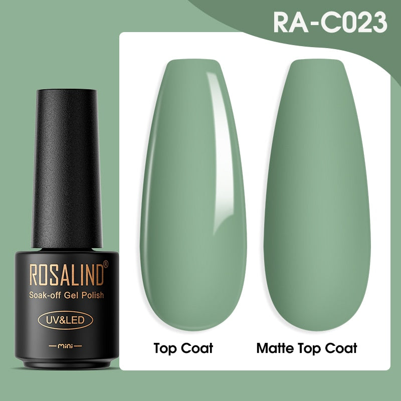 ROSALIND Gel Nail Polish Lamp All For Nails Art Manicure With Matt Base - Giftcare 