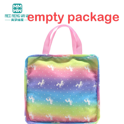 Doll accessories for 15-17inch new born doll backpack seat towel blanket Toy diaper Panties bag