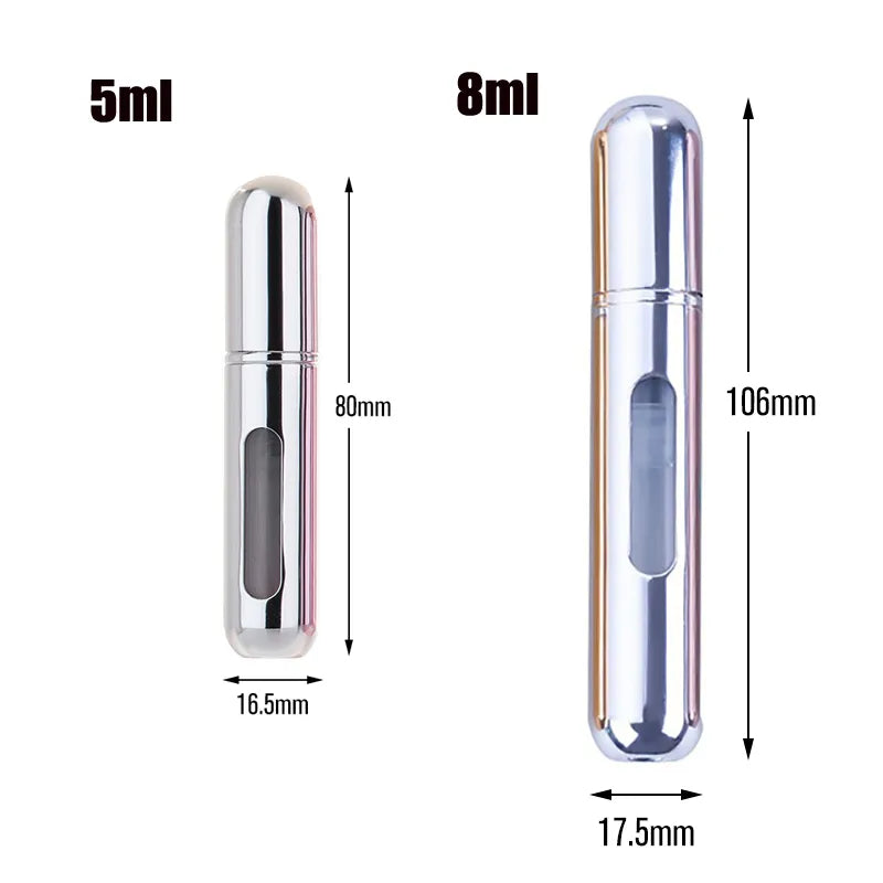 5ml 6ml 8ml  Bottom-Filling Pump Perfume Bottle Portable Travel Refillable Spray Bottle Mini Empty Cosmetic Containers - Giftcare 