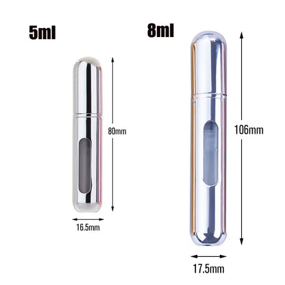 5ml 6ml 8ml  Bottom-Filling Pump Perfume Bottle Portable Travel Refillable Spray Bottle Mini Empty Cosmetic Containers - Giftcare 