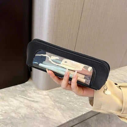 Cosmetic Bag Makeup Brush Storage Bag Portable Travel Wash Toiletries Organizer PU Portable Small Beauty Case Wash Bag Pouch