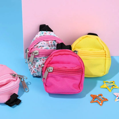 1PC New Fashion Doll Bag For Kids Above 3+ Cute Mini Backpack Rucksack Travel Case Keychain Haversack Child Gift Accessories