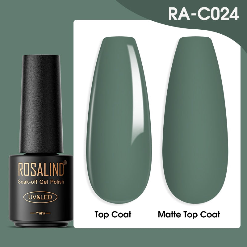 ROSALIND Gel Nail Polish Lamp All For Nails Art Manicure With Matt Base - Giftcare 