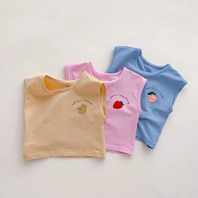 MILANCEL 2023 Summer Baby Clothing Set Toddler Girs Vest And Shorts Boys Suits Infant Girls Clothes Suit - Giftcare 