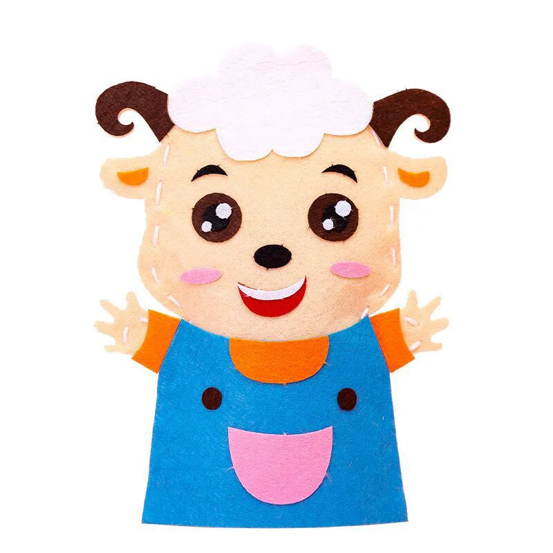 Stuffed Plush Animals Toys Hand Finger Story Puppet Handmade DIY Dolls Educational Baby Toys Halloween Christmas Children GIft