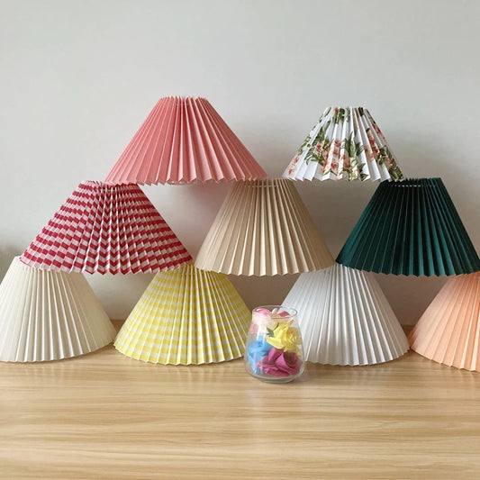 Table Lamp Cover DIY Pleated Lamp cover Wall Lamp/floor Lamp/pendant lamp Handmade Cloth cover