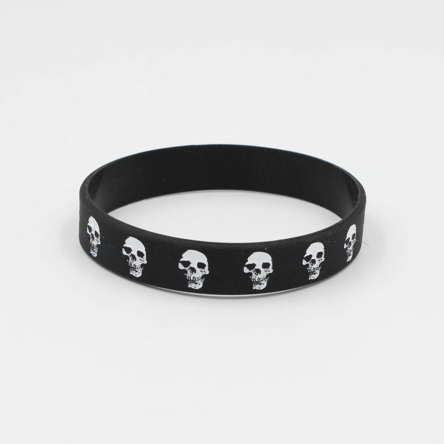 Black White Bracelets&Bangles Hiphop Skeleton Band Women Men SH365