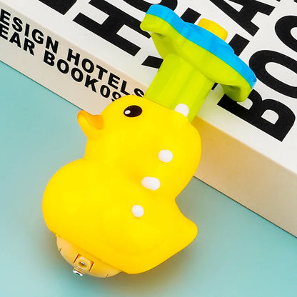 Flashing Spinning Twirl Top Children Light up Toy, Fruit Animal Shapes Heart Crown, LED, Music Gyroscope Launcher Birthday Gift