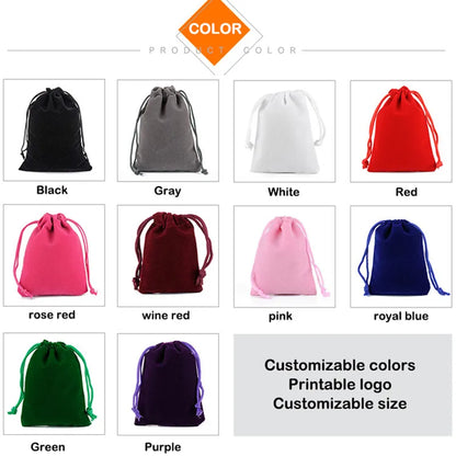 10PCS Velvet Bag Drawstring Velvet Sachet Pouches Jewelry Packaging Gift Bags Can Customize 5x7cm 7x9/8x10/9x12/10X15/15X20CM - Giftcare 