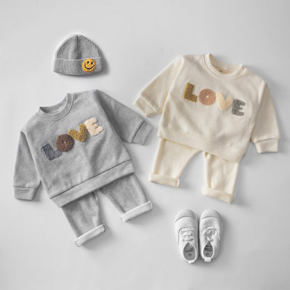 Baby Clothes Sets Infant Spring Autumn Kids Outfits Baby Hoodie Sweatshirt Suit Children Cotton Tops + Pants Baby Clothing Set - Giftcare 