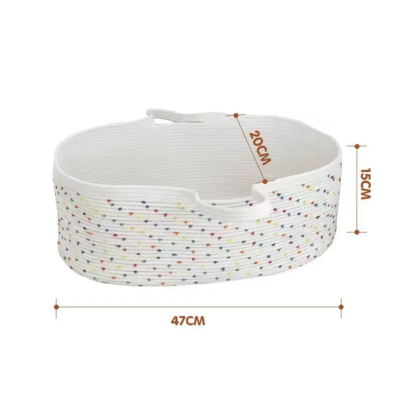 Handmade Reborn Doll Accessories 16-20inch High Quality Cradle Baby Doll Basket Dollhouse Miniature Gifts for Doll Collectors