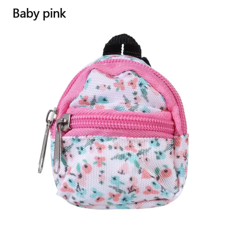 1PC New Fashion Doll Bag For Kids Above 3+ Cute Mini Backpack Rucksack Travel Case Keychain Haversack Child Gift Accessories