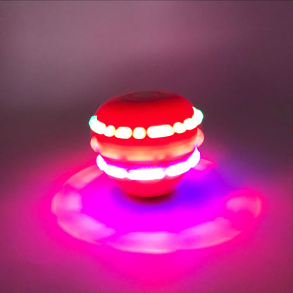 Flashing Spinning Twirl Top Children Light up Toy, Fruit Animal Shapes Heart Crown, LED, Music Gyroscope Launcher Birthday Gift