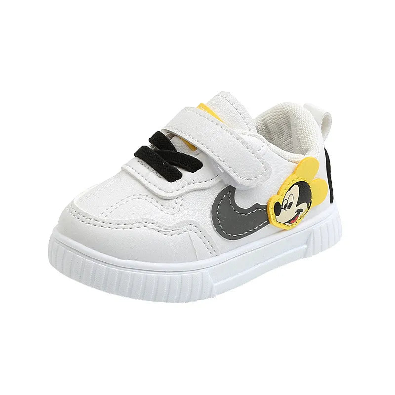 White Casual Shoes For Baby Boy Girl Brand Children Sneaker Mickey Mouse White Kids Sports Shoes Toddler Walking Shoes 0-3 Year - Giftcare 