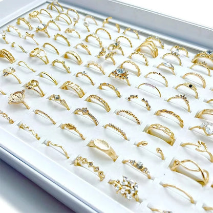 30Pcs/Lot New Rings for Women Vintage Gem Snake Spider Gossip Bohemian Party Girls Set Wedding Ring Jewelry Love Gift.Free shipping