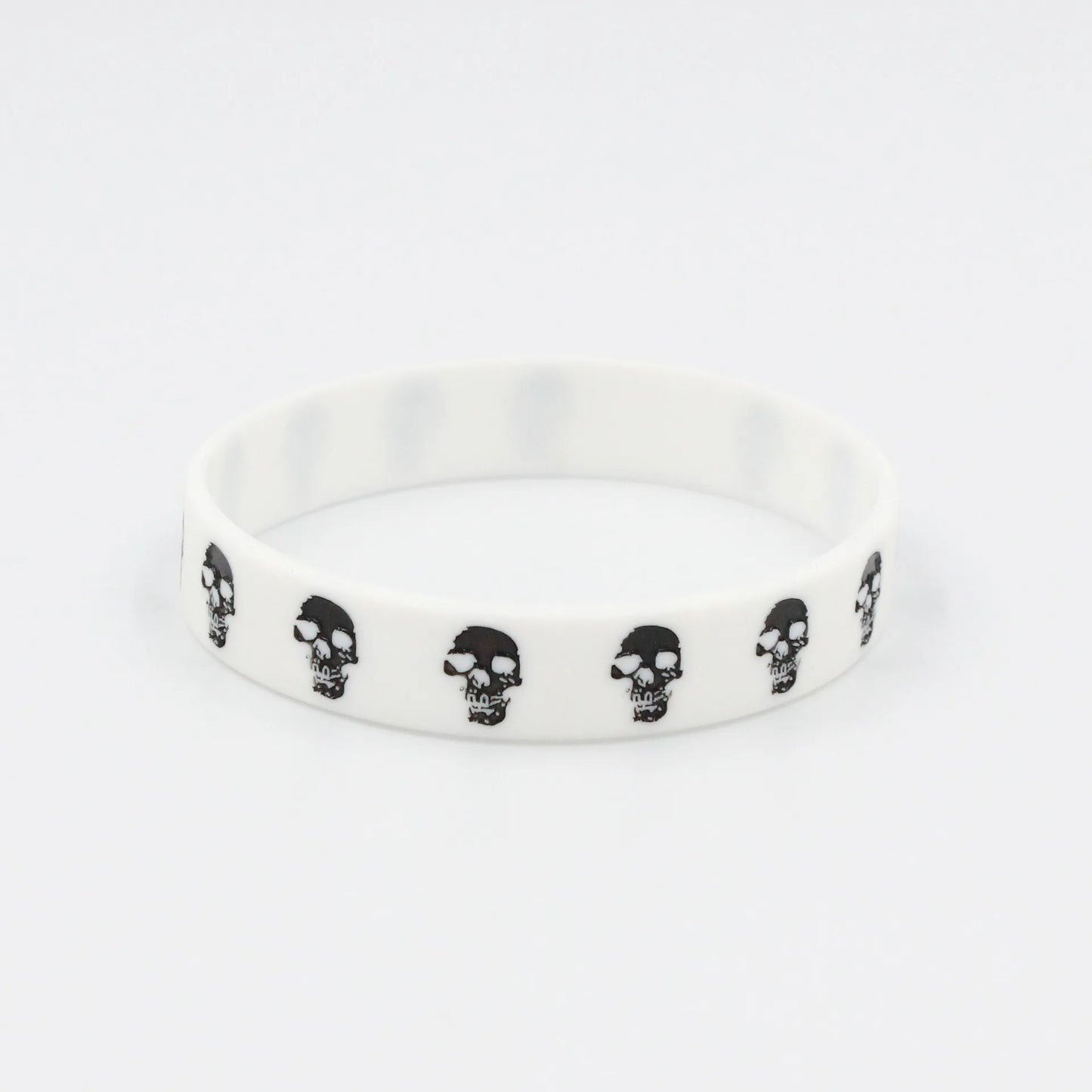 Black White Bracelets&Bangles Hiphop Skeleton Band Women Men SH365