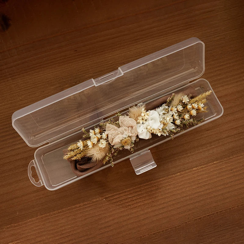 Baby Photography Accessories Full Moon Baby Artificial Flower Headband Decoration Adjustable Floral Headwear Newborn Photo Props