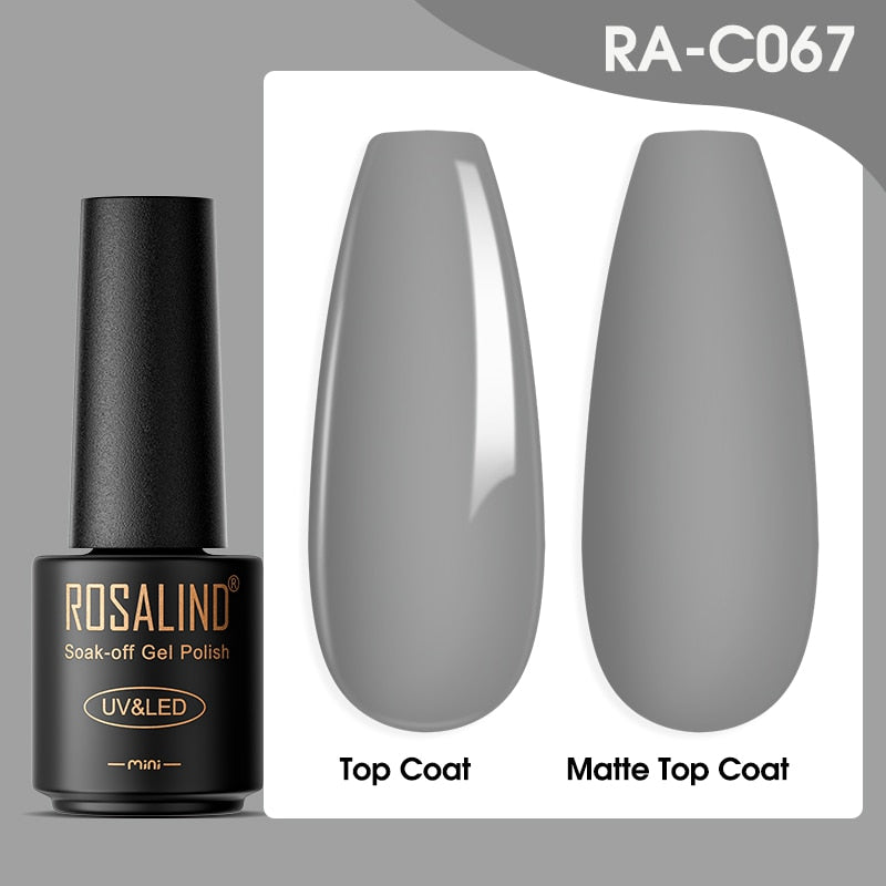 ROSALIND Gel Nail Polish Lamp All For Nails Art Manicure With Matt Base - Giftcare 