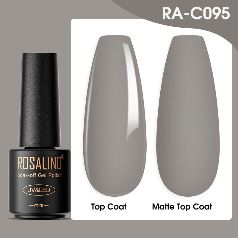 ROSALIND Gel Nail Polish Lamp All For Nails Art Manicure With Matt Base - Giftcare 