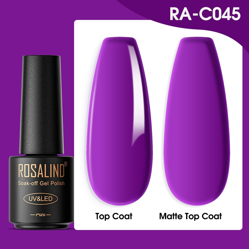 ROSALIND Gel Nail Polish Lamp All For Nails Art Manicure With Matt Base - Giftcare 
