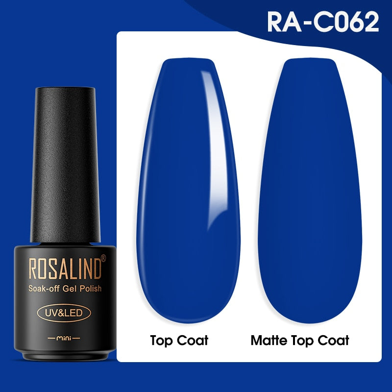 ROSALIND Gel Nail Polish Lamp All For Nails Art Manicure With Matt Base - Giftcare 