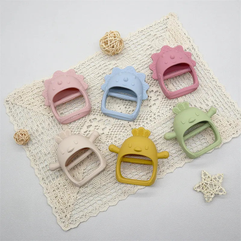 New Design Soft Silicone Teethers For Baby Newborn Training Grip Baby Toy Pendant Chewing Teething For Baby Accessories Toys - Giftcare 