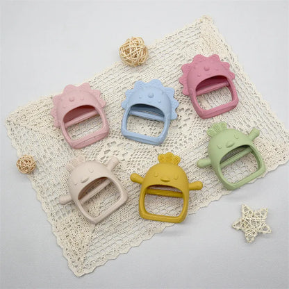 New Design Soft Silicone Teethers For Baby Newborn Training Grip Baby Toy Pendant Chewing Teething For Baby Accessories Toys - Giftcare 