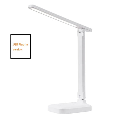 Folding Table Lamp Eye Protection Touch Dimmable LED Lamp Student Dormitory Bedroom Reading