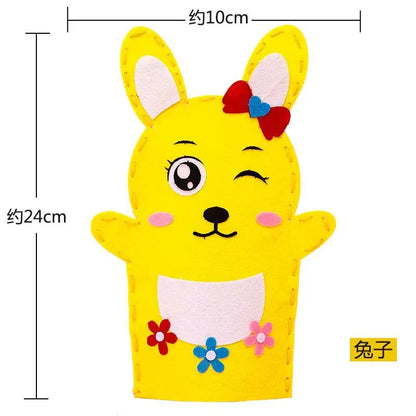 Stuffed Plush Animals Toys Hand Finger Story Puppet Handmade DIY Dolls Educational Baby Toys Halloween Christmas Children GIft