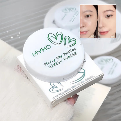 Oil Control Soft Focus Pressed Powder Matte Compact Lasting No Cakey Full Coverage Concealer Face Tightening Air Powder Makeup