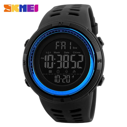 SKMEI Brand Men Sports Watches Fashion Chronos Countdown Waterproof LED Digital Watch Man Military Wrist Watch Relogio Masculino - Giftcare 