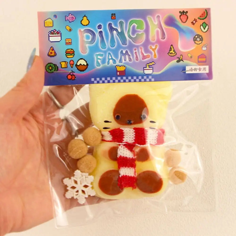 Cute Taba Squishy Hamster Squeeze Toy Cartoon Fidgets Toy Funny Plush Pinch Decompression Toy Stress Relief For Kids Adults Gift