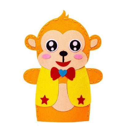 Stuffed Plush Animals Toys Hand Finger Story Puppet Handmade DIY Dolls Educational Baby Toys Halloween Christmas Children GIft