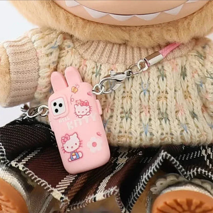 For Crybaby Accessories For Labubu Accessories Cartoon style camera phone Bag Plush Doll Accessories Pendant Fan Birthday Gift