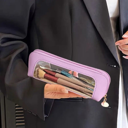 Cosmetic Bag Makeup Brush Storage Bag Portable Travel Wash Toiletries Organizer PU Portable Small Beauty Case Wash Bag Pouch